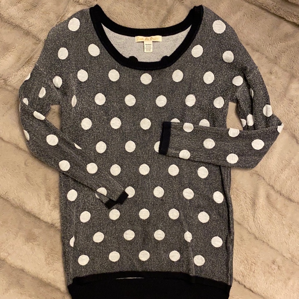 Love By Design polka dot sweater